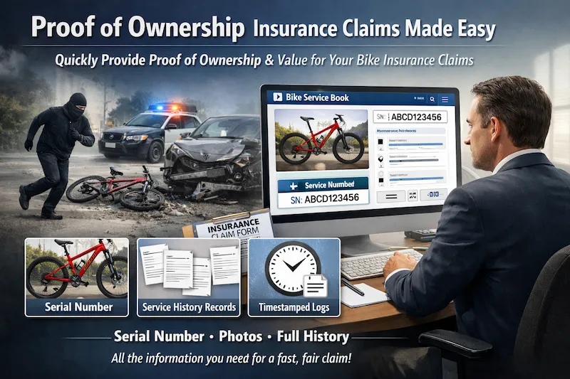 Insurance Claims Made Easy — serial number, photos and full history for fast claims